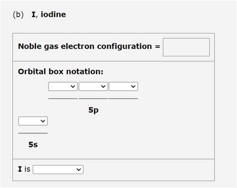 iodine noble gas configuration|A step.